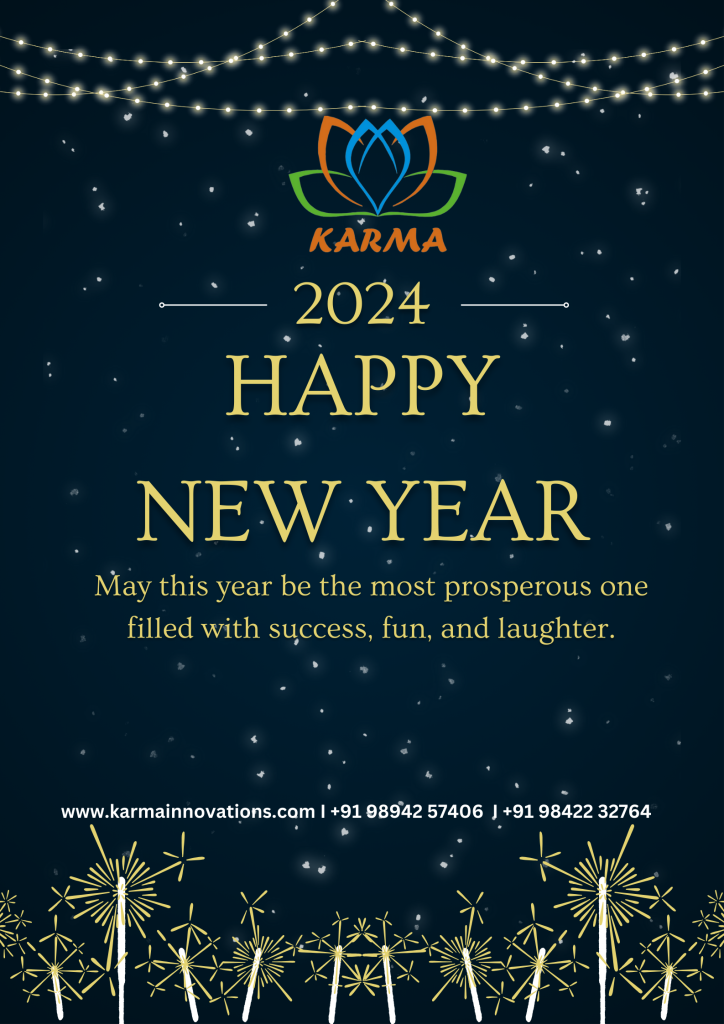 Karma Wishes Happy New Year 2024